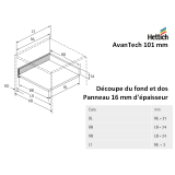 Kit tiroir AvanTech YOU hauteur 101 mm